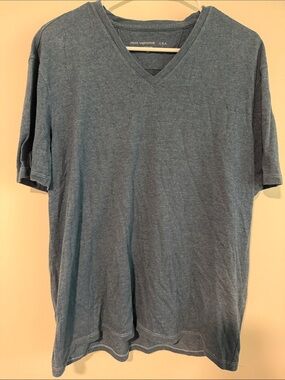 John Varvatos Slate Blue V-Neck Short Sleeve Tee XL